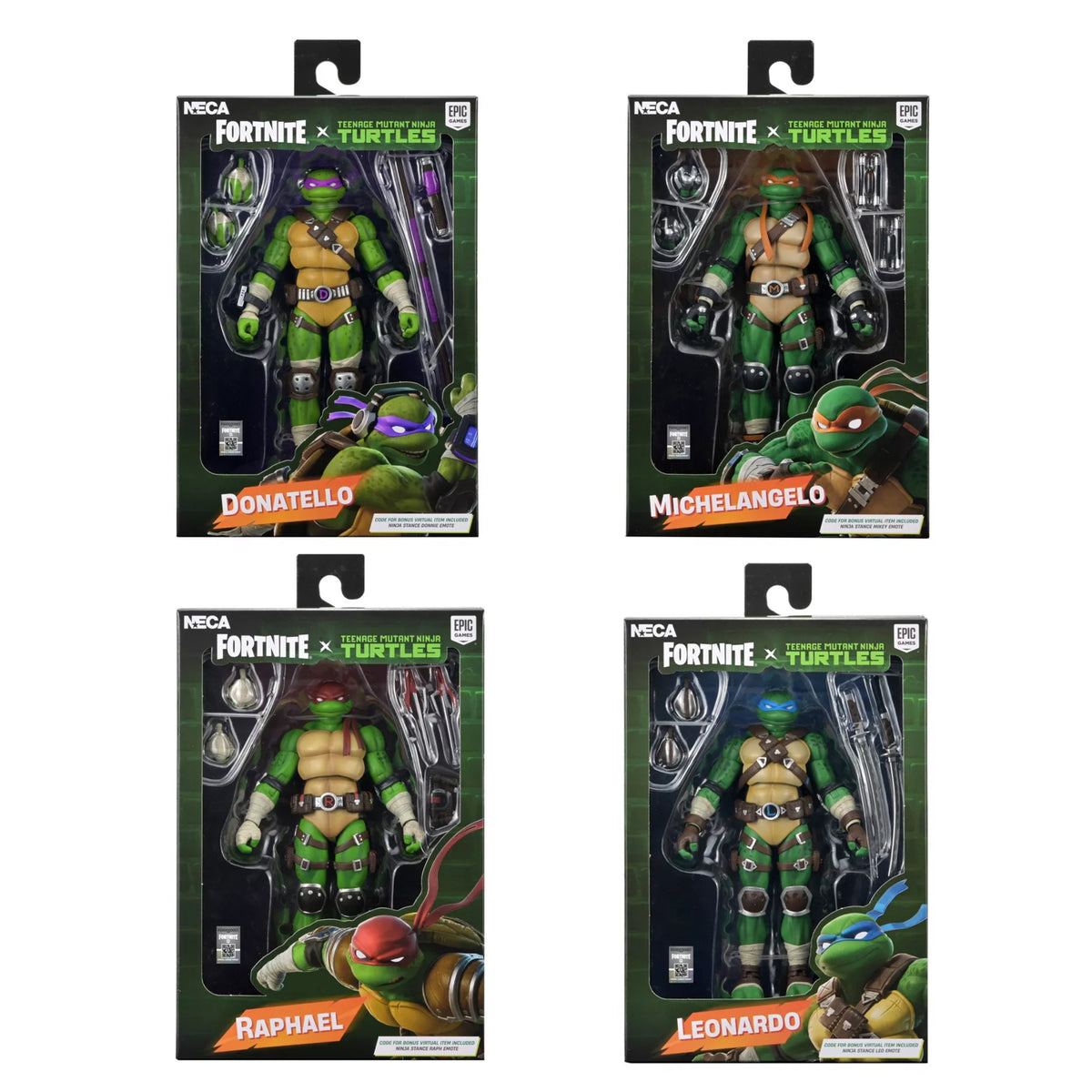 NECA Fortnite/TMNT Ultimate Set de 4