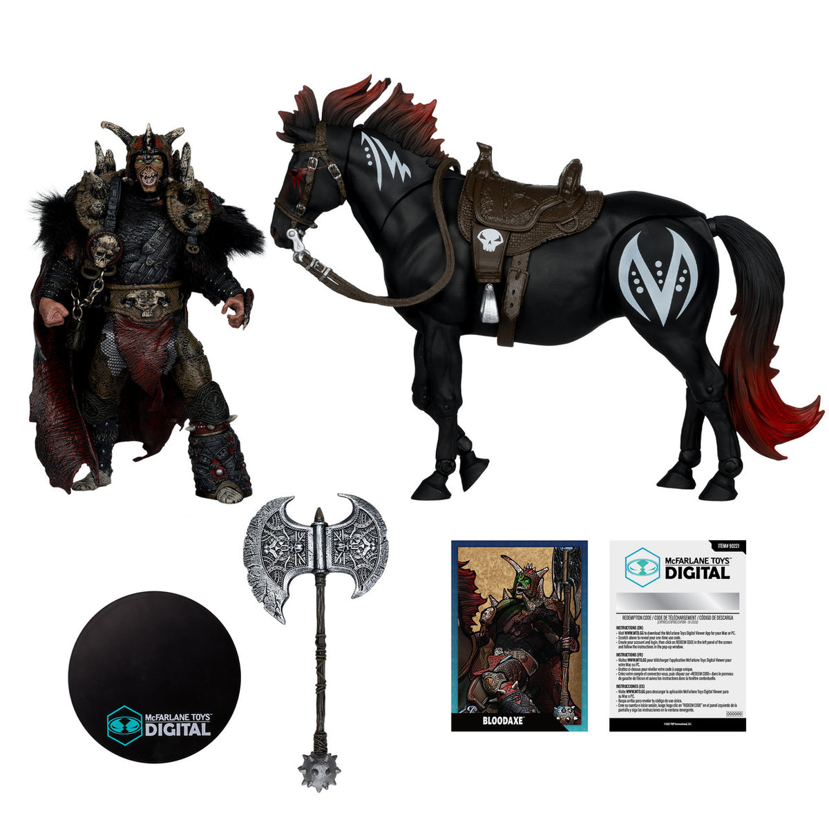McFarlane Spawn Bloodaxe w Horse (Spawn: The Dark Ages) 2do Pago