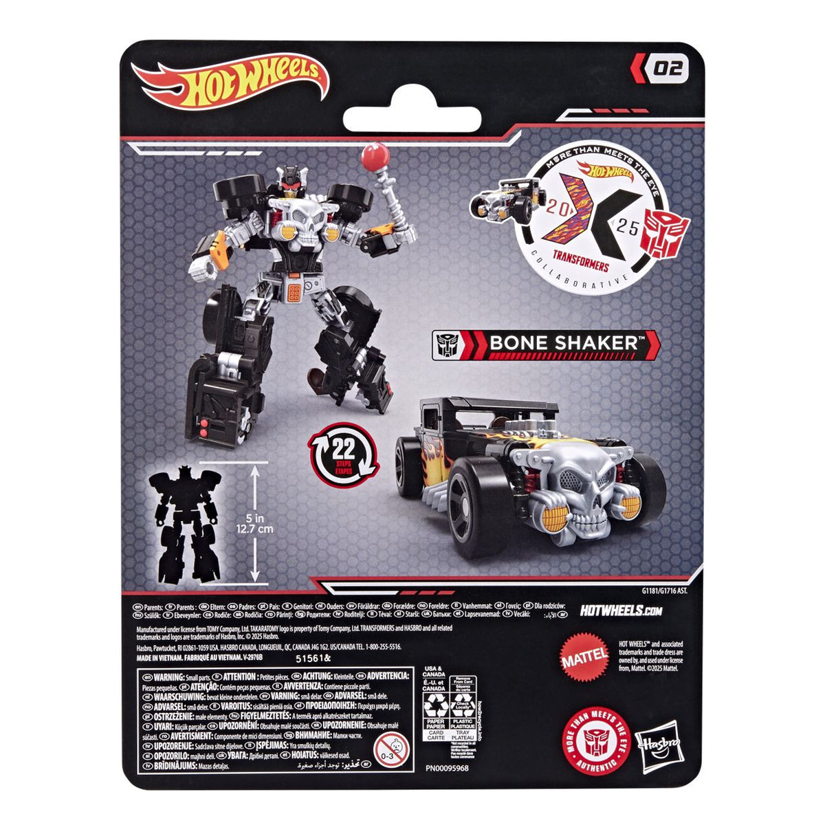 Transformers X Hot Wheels Deluxe Class Bone Shaker