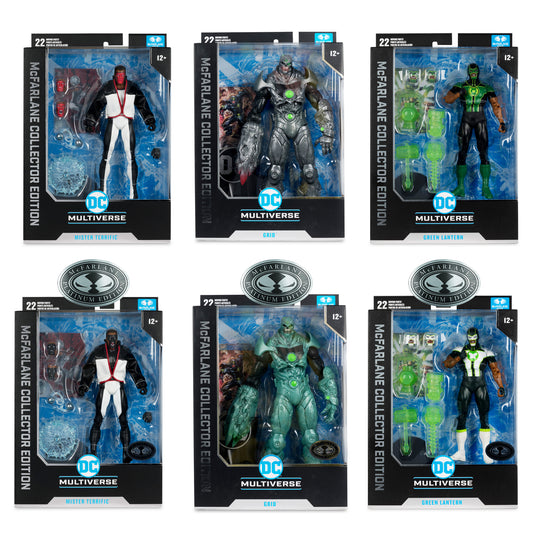 DC Multiverse McFarlane Collector Edition Wave 8 (Green Lantern/Grid/Mr. Terrific/3 Platinum) 2do Pago