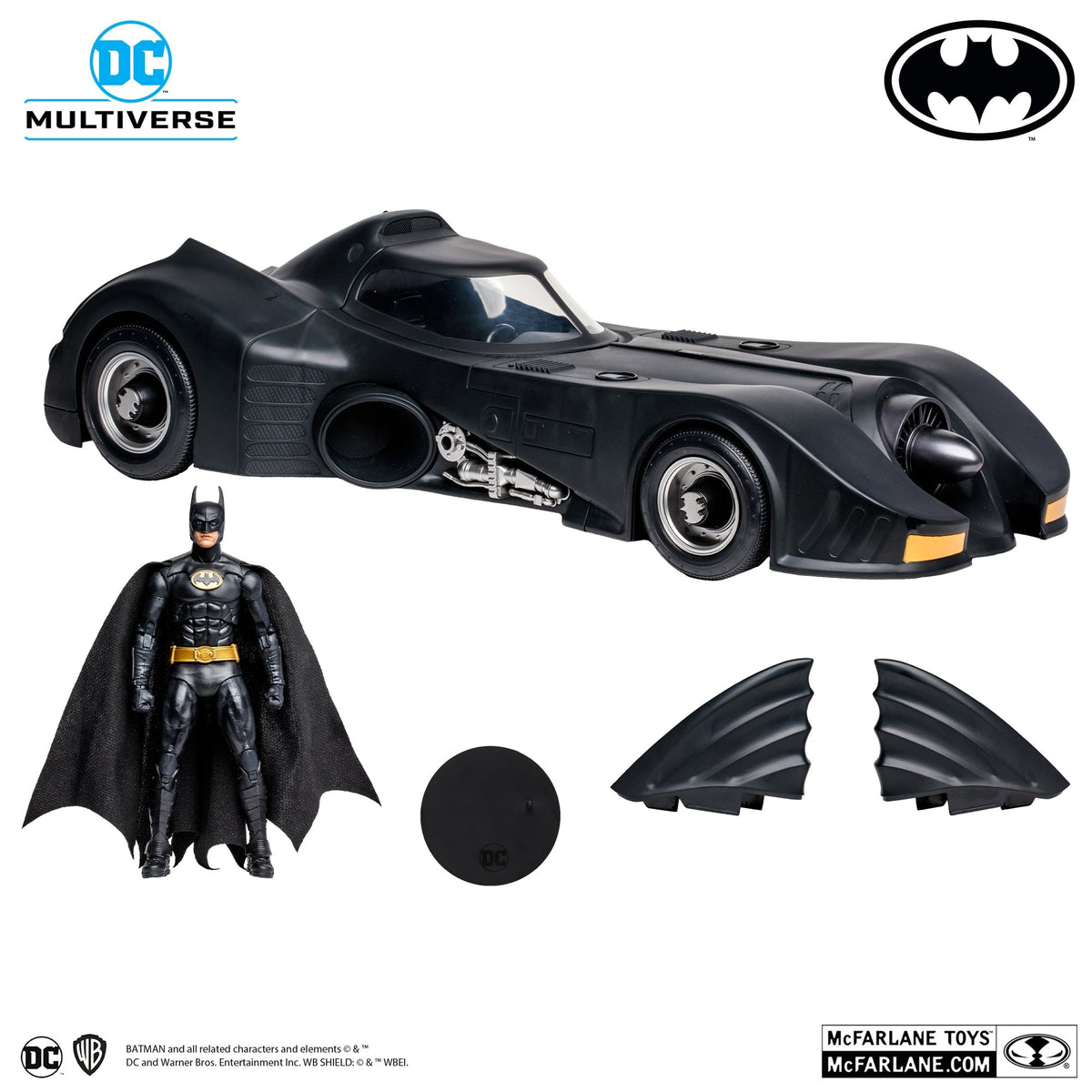 DC Multiverse Batmobile Gold Label 2do Pago (Rock Show)