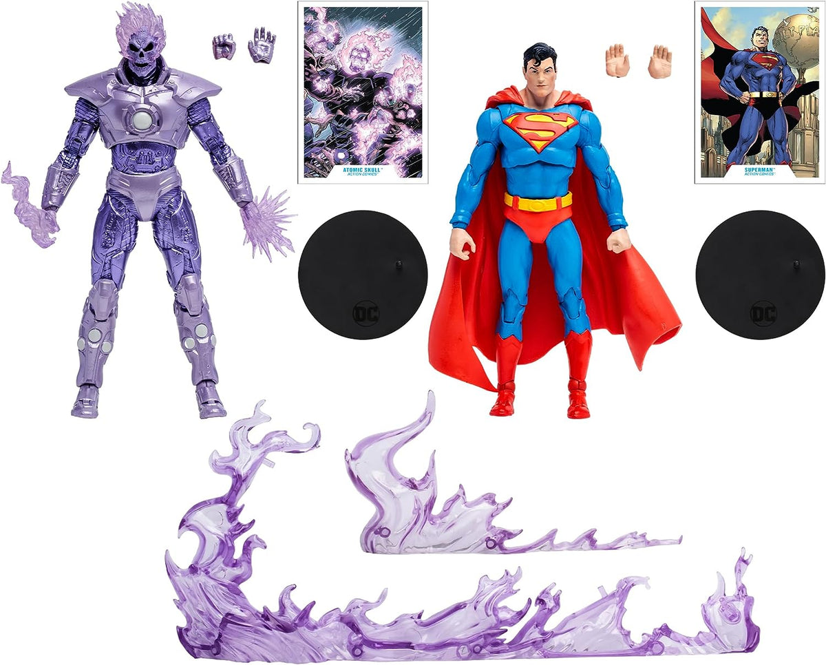DC Multiverse Superman vs Atomic Skull 2 Pack Gold Label 2do Pago