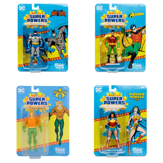 DC Super Powers Wave 4 (Batman/Aquaman/Robin/Wonder Woman) 2do Pago