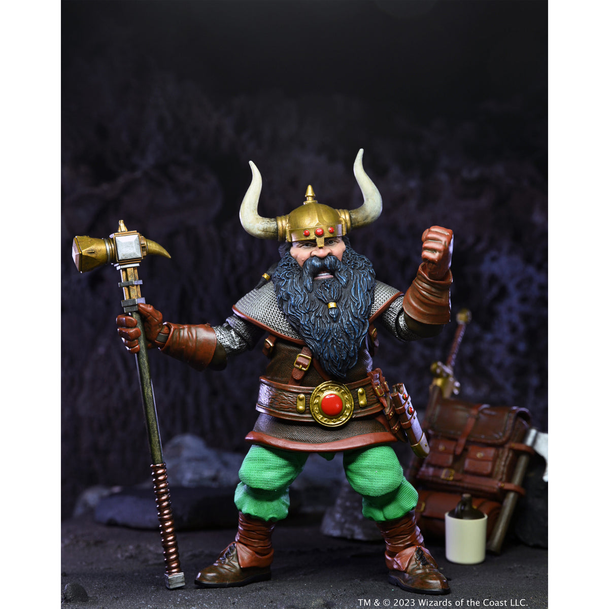 NECA Dungeons & Dragons Ultimate Elkhorn the Good Dwarf Fighter 2do Pago
