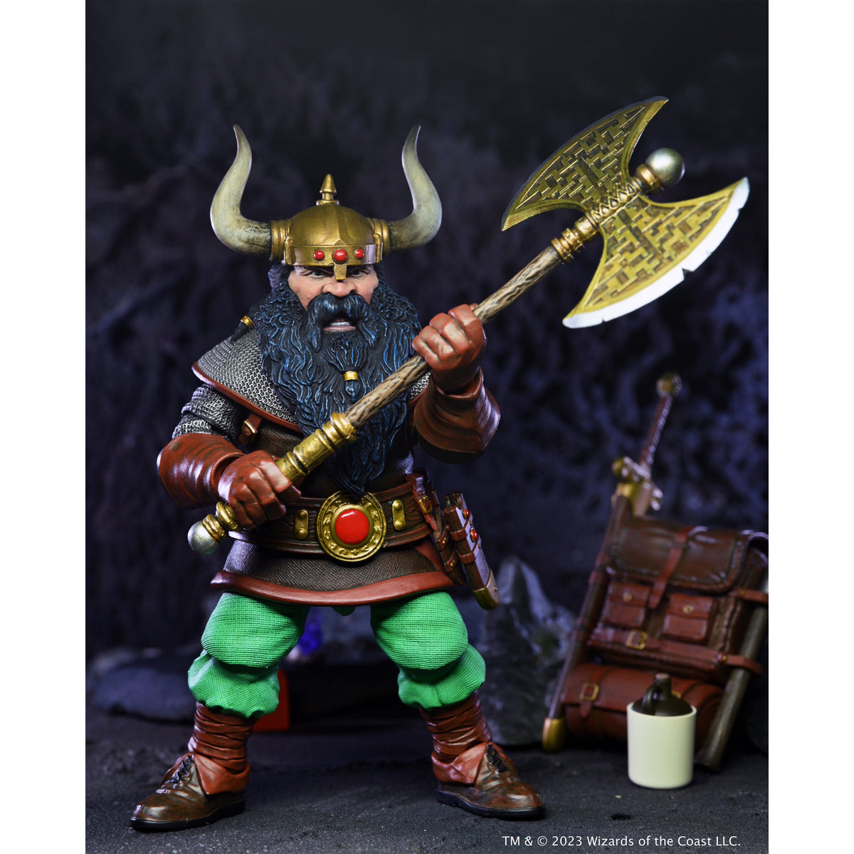 NECA Dungeons & Dragons Ultimate Elkhorn the Good Dwarf Fighter 2do Pago