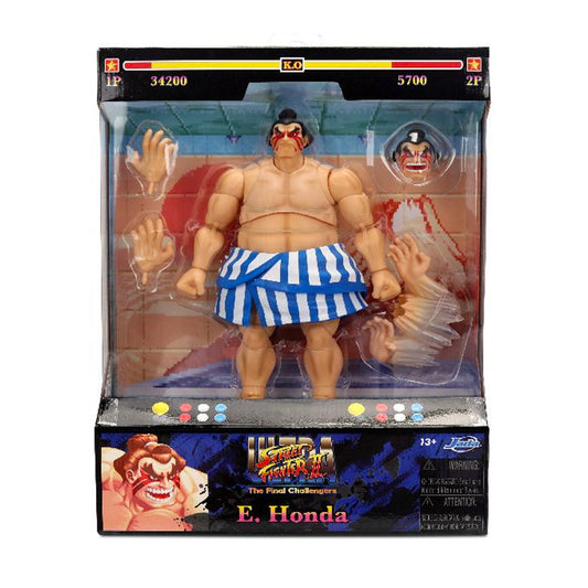 Jada Toys Street Fighter II The Final Challengers E. Honda Deluxe LIQUIDACION