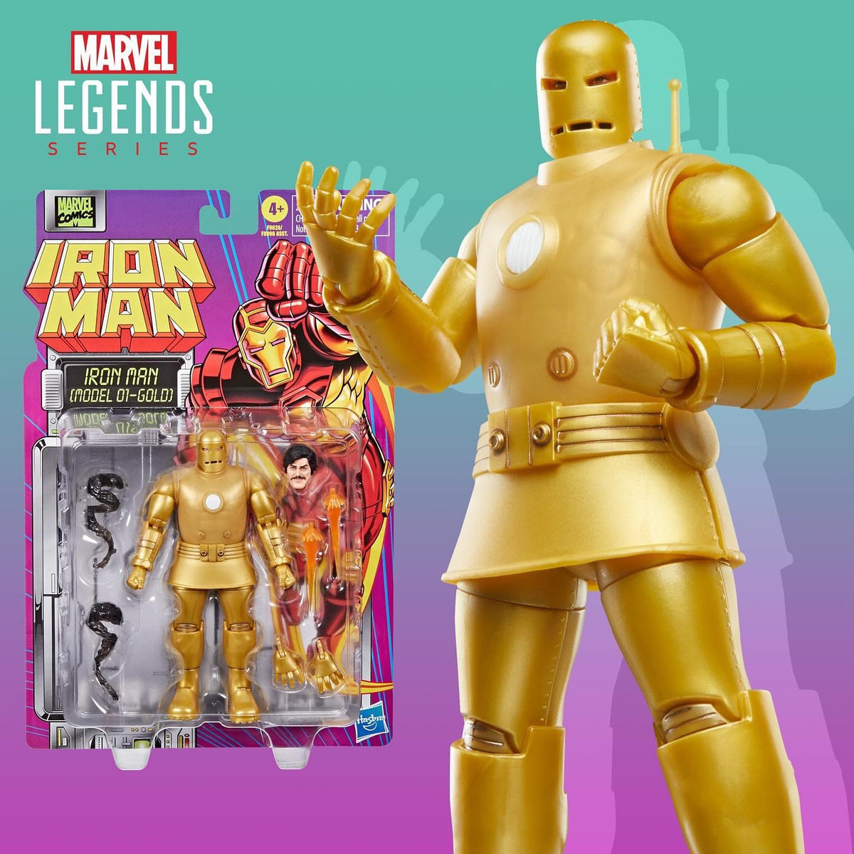 Marvel Legends Retro Iron Man Mark 1 Gold Version 2do Pago