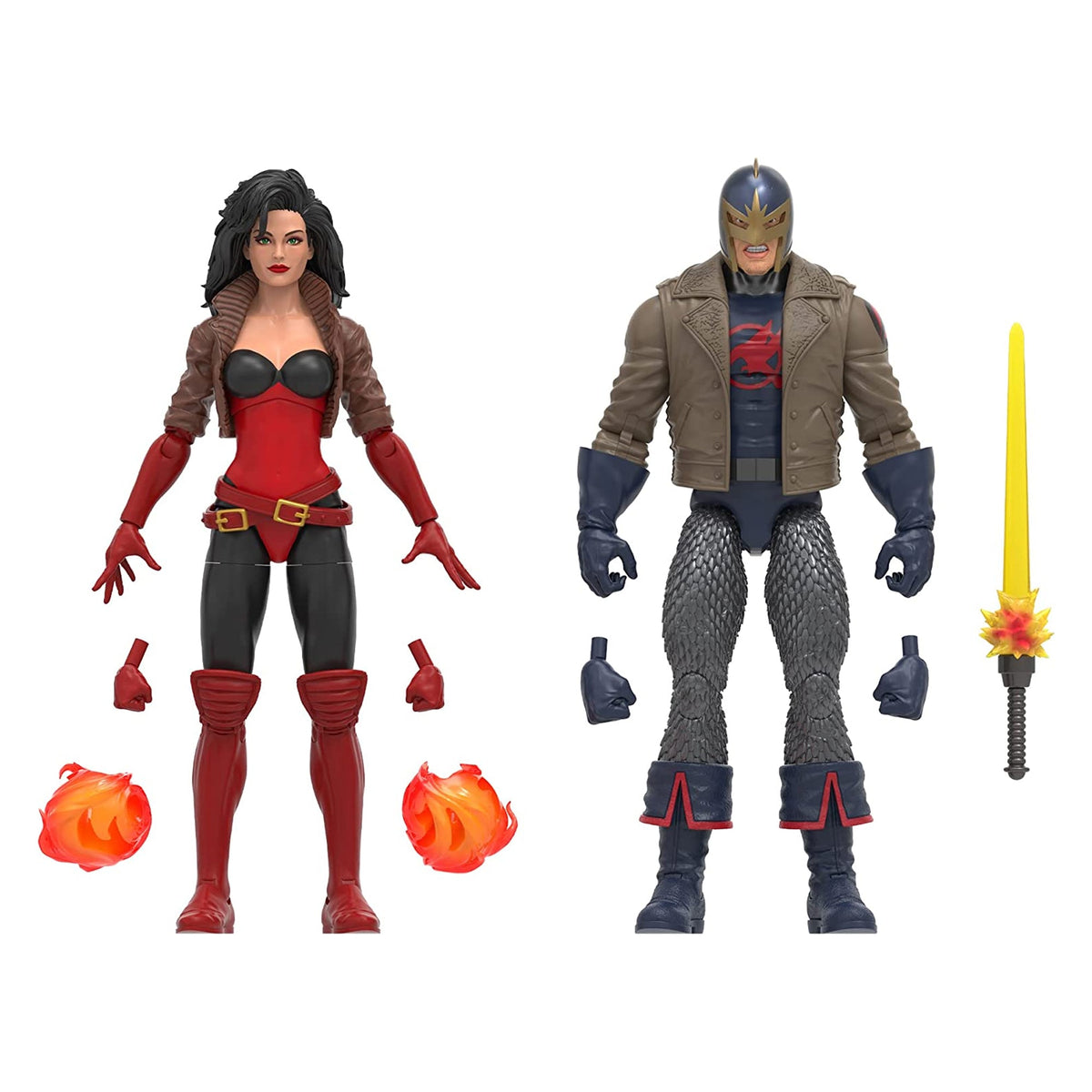 Marvel Legends Series Black Knight & Marvel's Sersi EXCLUSIVA 2do Pago
