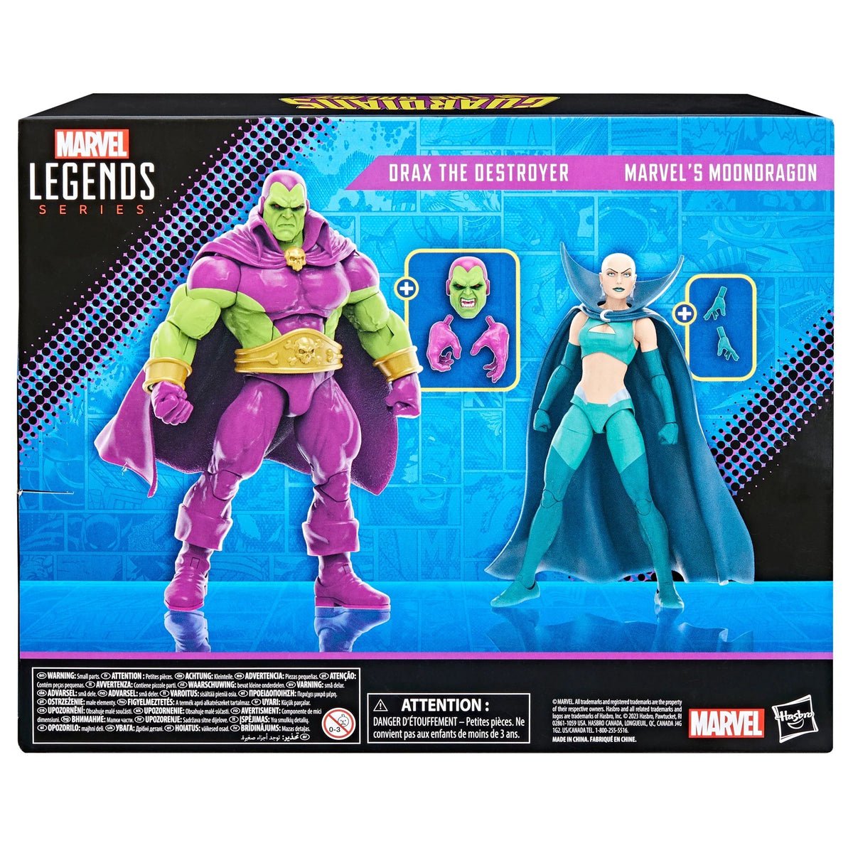 Marvel Legends Series Drax the Destroyer/Moondragon EXCLUSIVA ENVIO