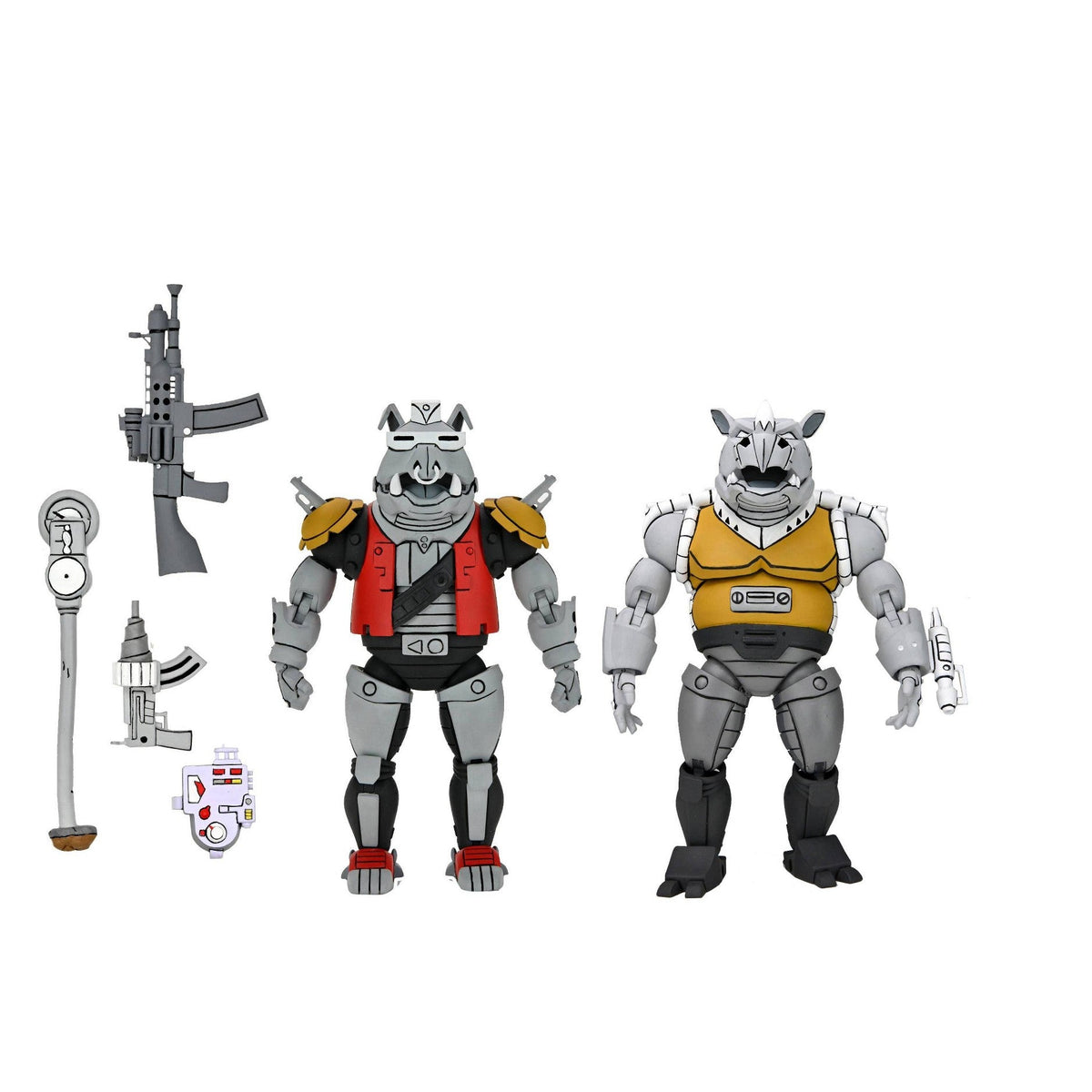 NECA TMNT Cartoon Super Bebop y Mighty Rocksteady EXCLUSIVA