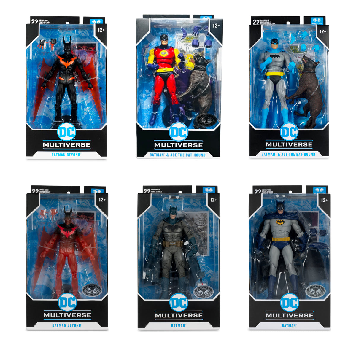 DC Multiverse Wave (Batman 1950/Batman Beyond & 4 Platinums)