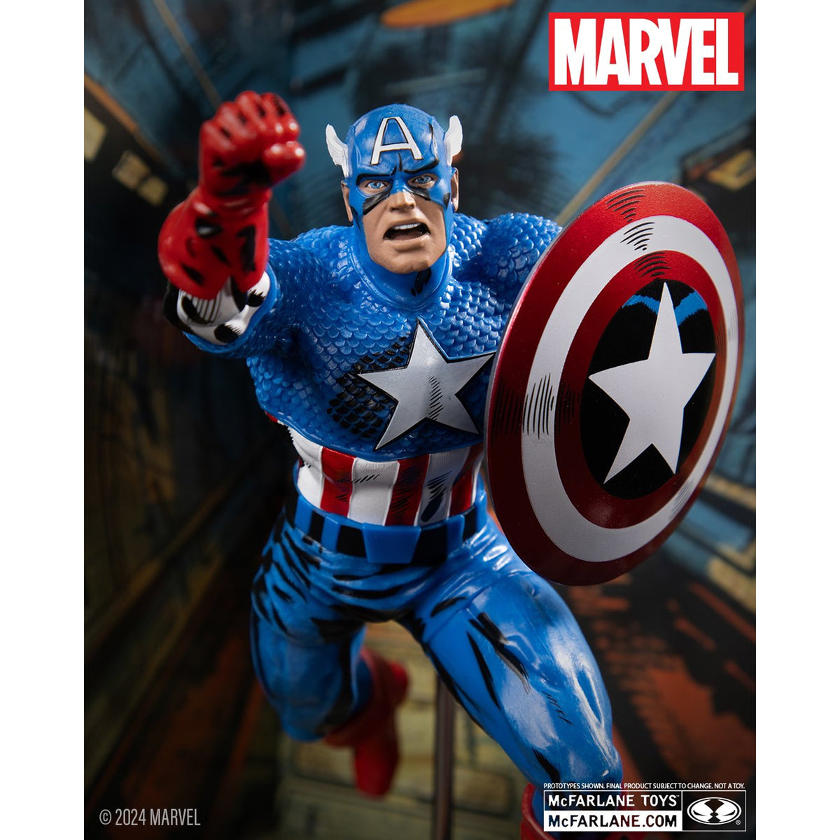 McFarlane Toys - Marvel Captain America 1:10 (Captain America #100) 2do Pago
