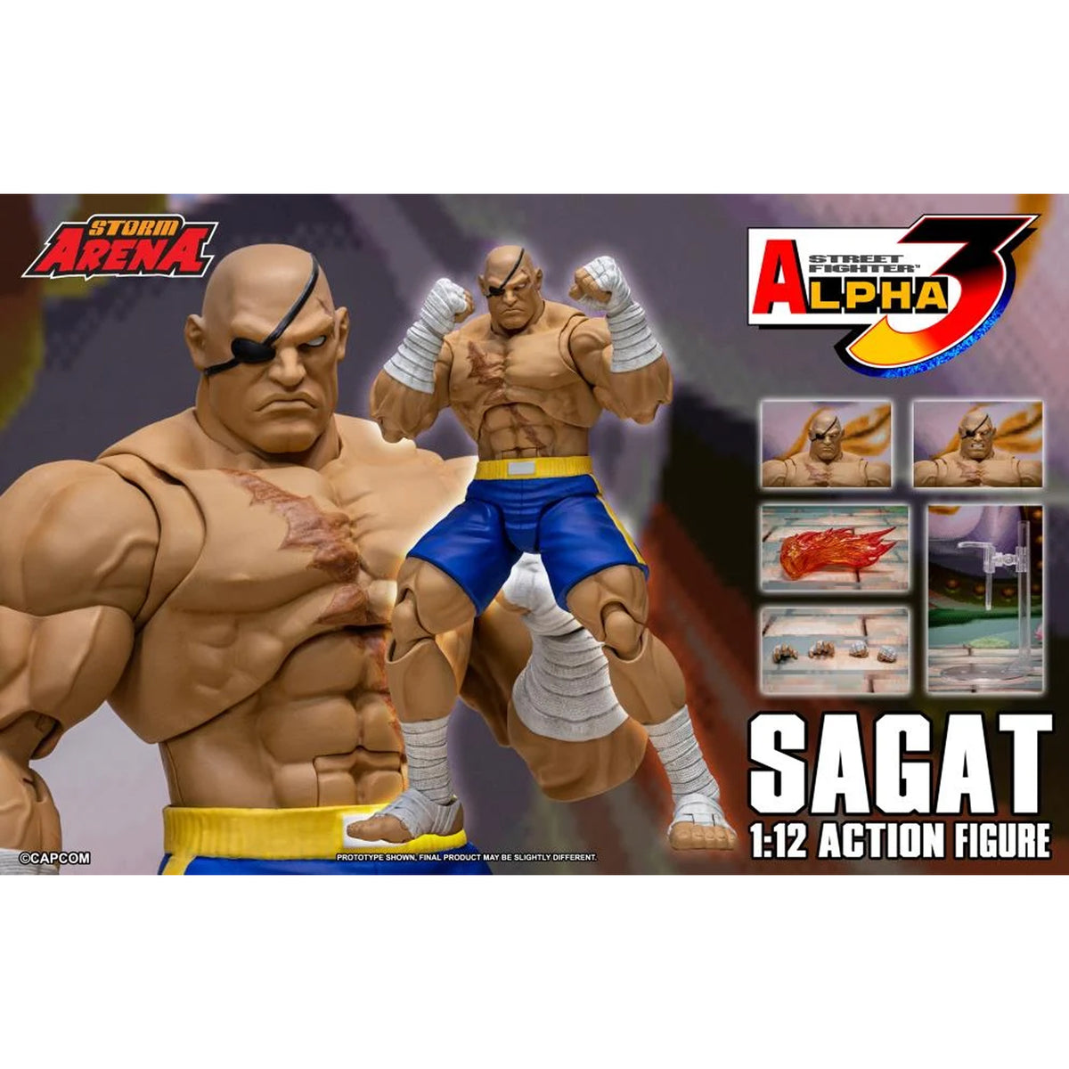 Street Fighter Alpha 3 Storm Arena Sagat LIQUIDACION