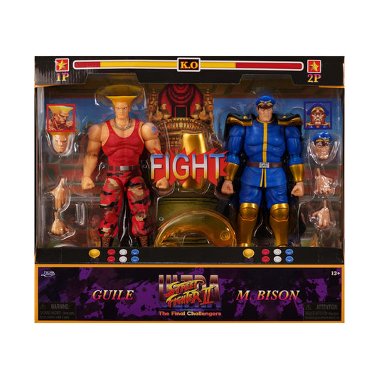 Jada toys Street Fighter II Guile vs M. Bison EXCLUSIVA LIQUIDACION