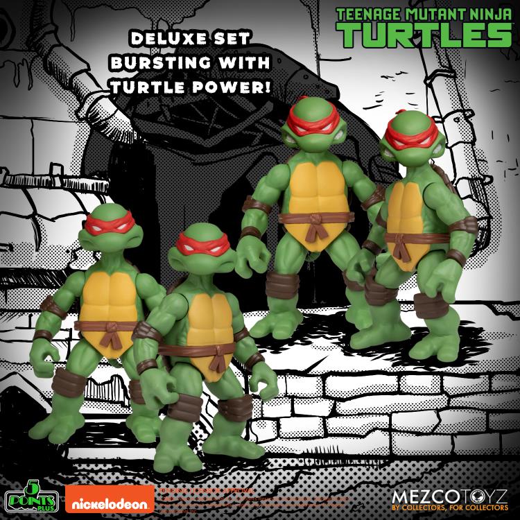 Mezco Teenage Mutant Ninja Turtles Deluxe Set 5 points 2do Pago