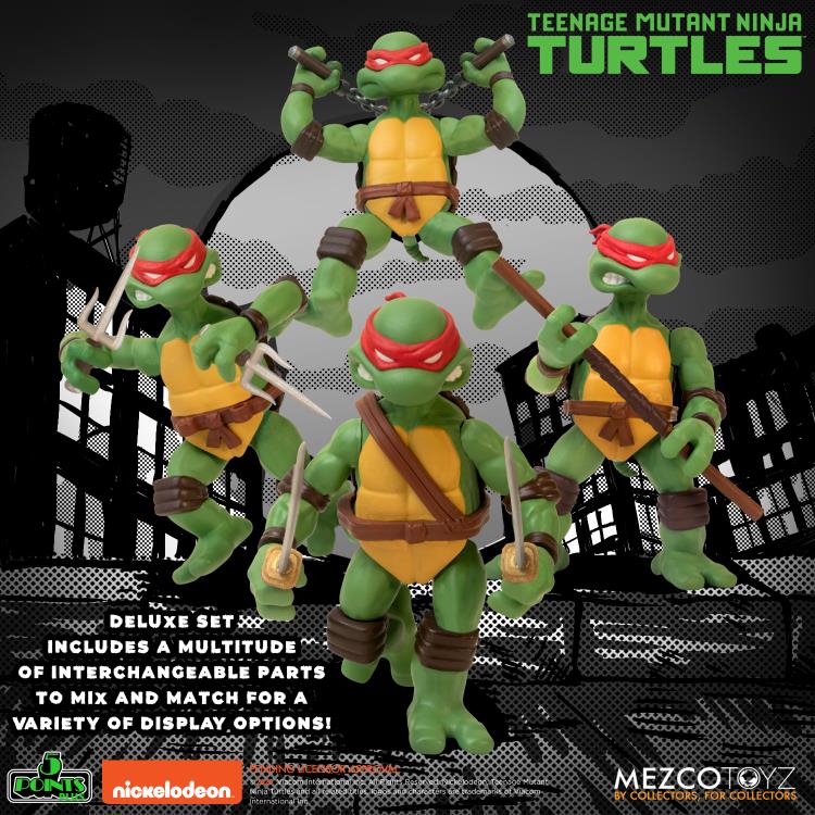 Mezco Teenage Mutant Ninja Turtles Deluxe Set 5 points 2do Pago