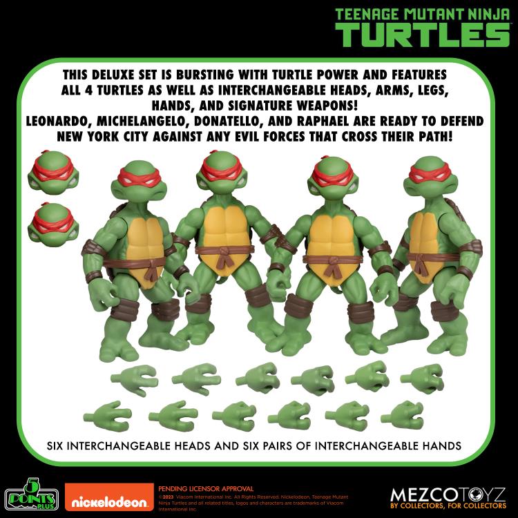 Mezco Teenage Mutant Ninja Turtles Deluxe Set 5 points 2do Pago