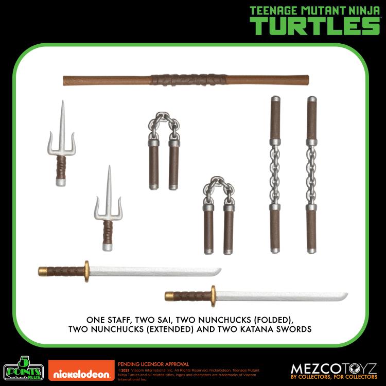 Mezco Teenage Mutant Ninja Turtles Deluxe Set 5 points 2do Pago