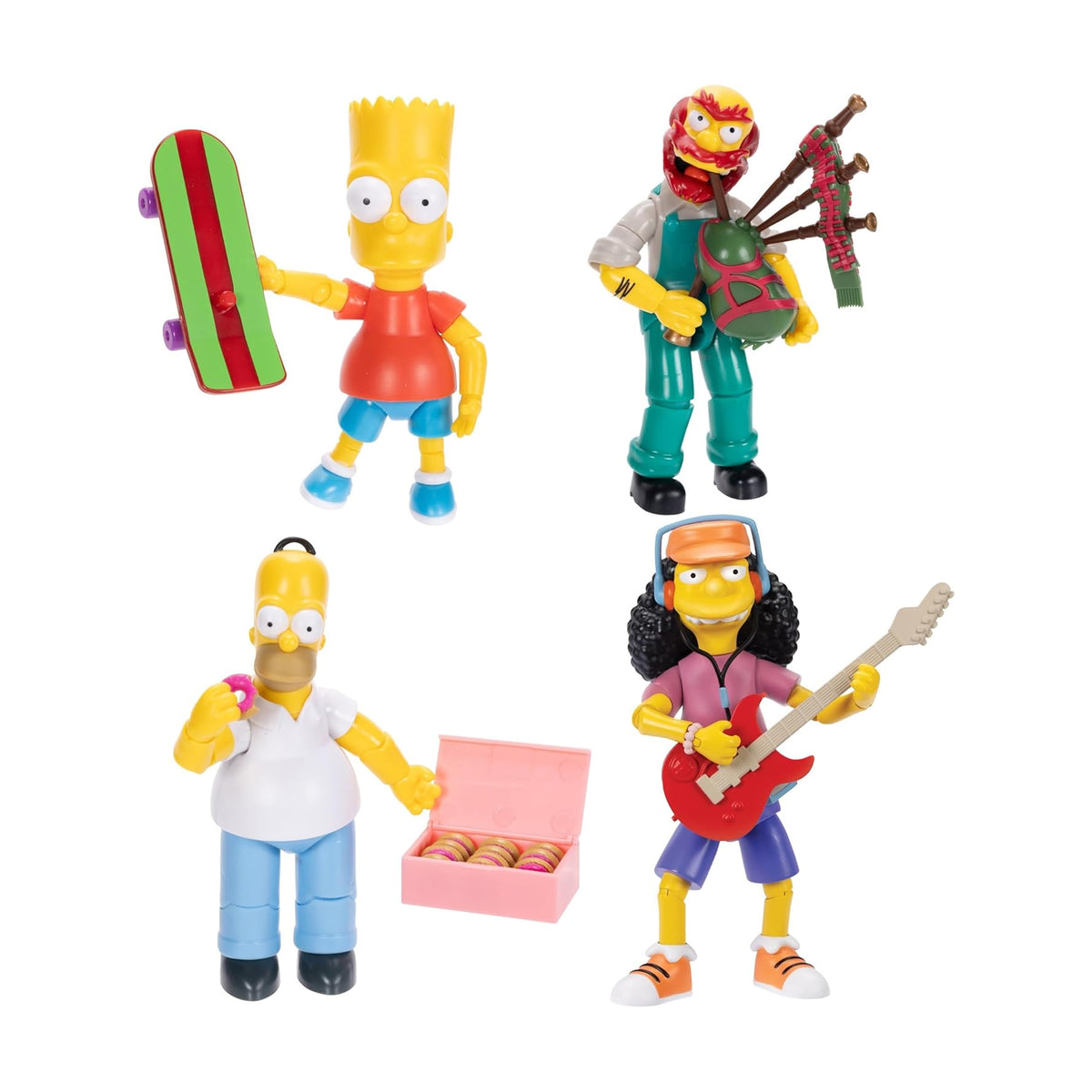 Jakks Pacific's Wave 1 - Homer, Bart, Groundskeeper Willie, y Otto 2do Pago