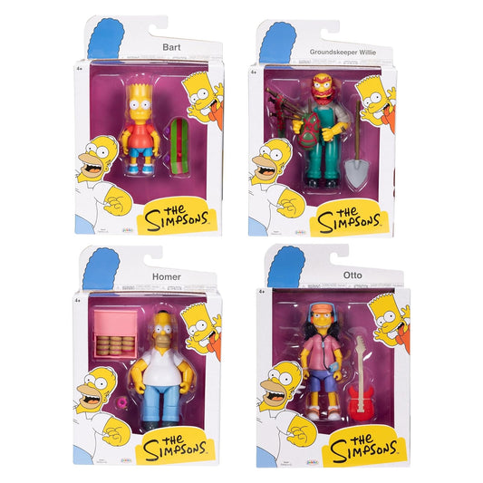 Jakks Pacific's Wave 1 - Homer, Bart, Groundskeeper Willie, y Otto 2do Pago