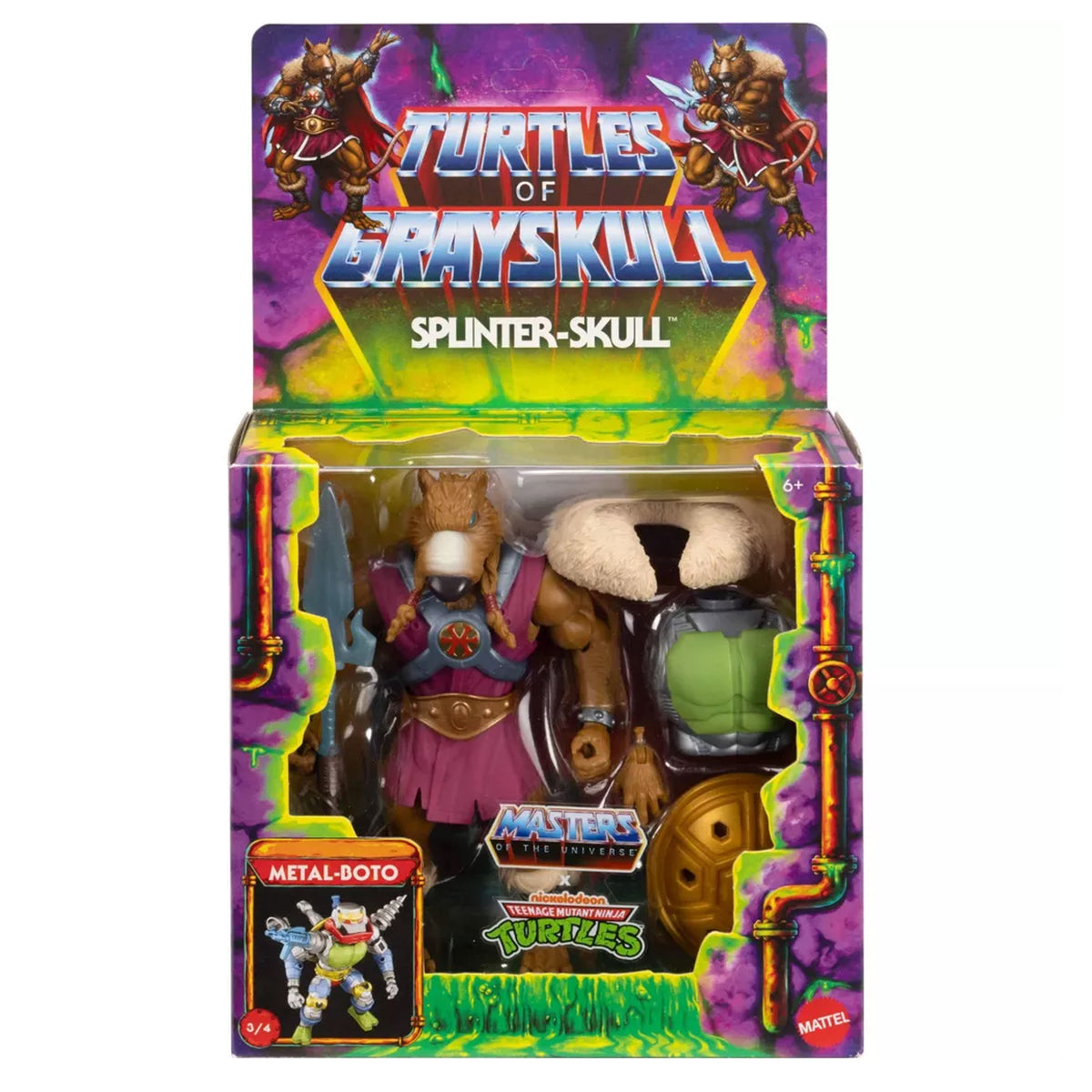 Masters of the Universe Origins Turtles of Grayskull Splinter Skull EXCLUSIVA 2do Pago