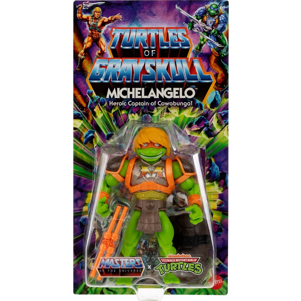 Masters of the Universe Origins Turtles of Grayskull Figure Wave 3 (Michelangelo/Skeletor/Teela/Casey Jones) 2do Pago
