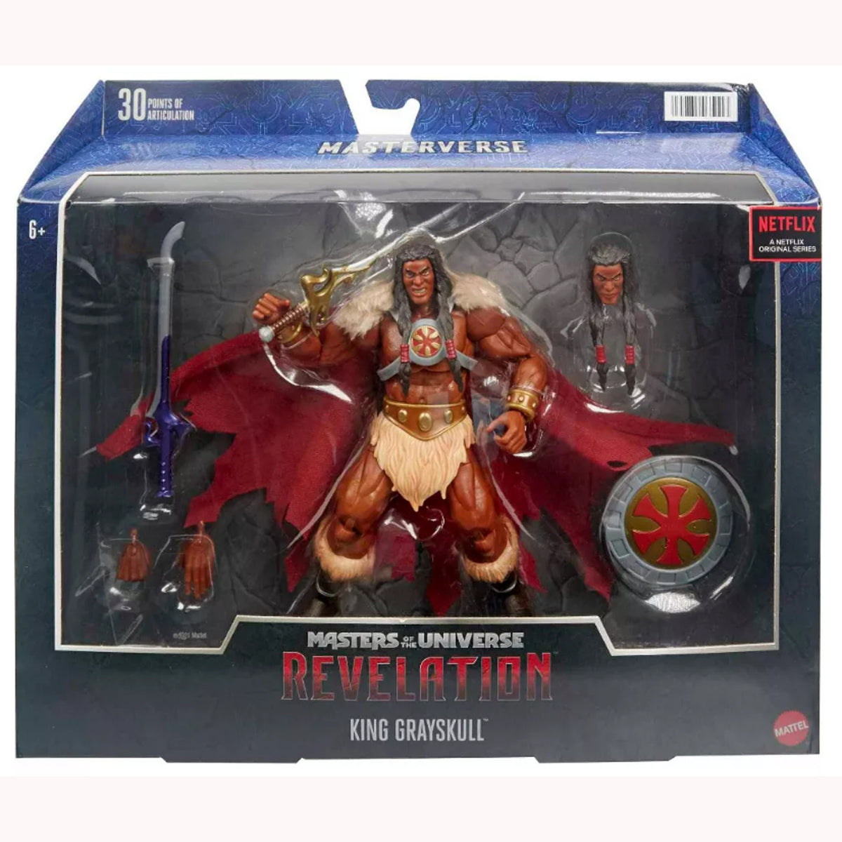 Masters of The Universe Revelation King Grayskull (Empaque con daño)